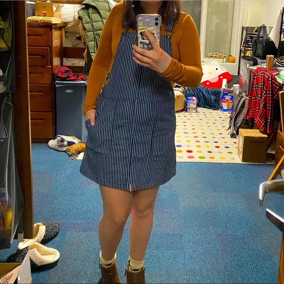 Altar’d State Overall Dress. Size S. Comfy fabric and only worn 3-4 times! - Picture 2 of 7